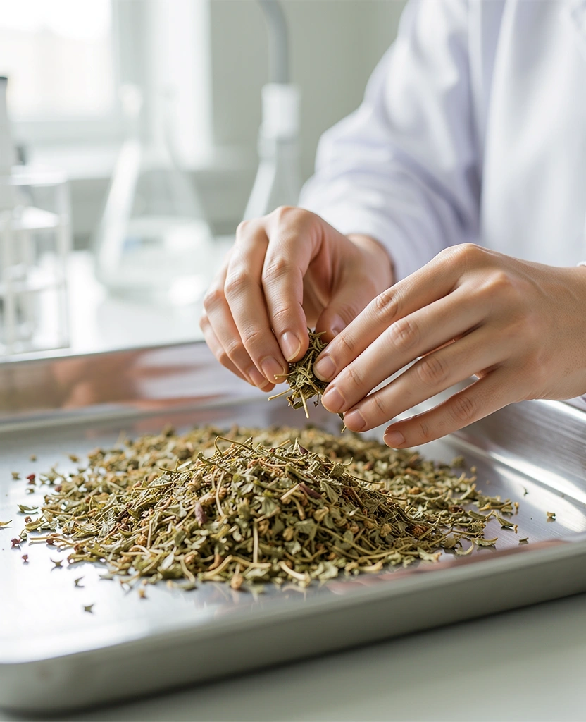 Proses pemeriksaan bahan mentah